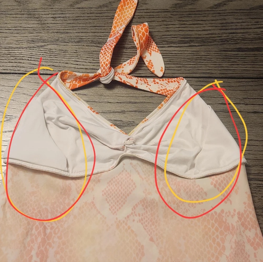 Victoria Secret Tankini Top and Briefs Swim Set - Coral Snake Print Size M. - Picture 6 of 7